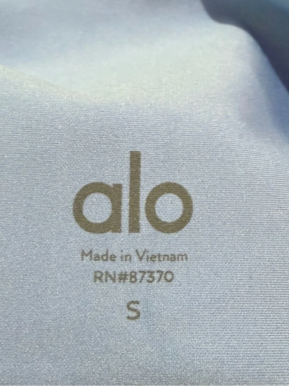 ALO Yoga Marina Blue & Black 7/8 Length High Waist Element Leggings Sz. S